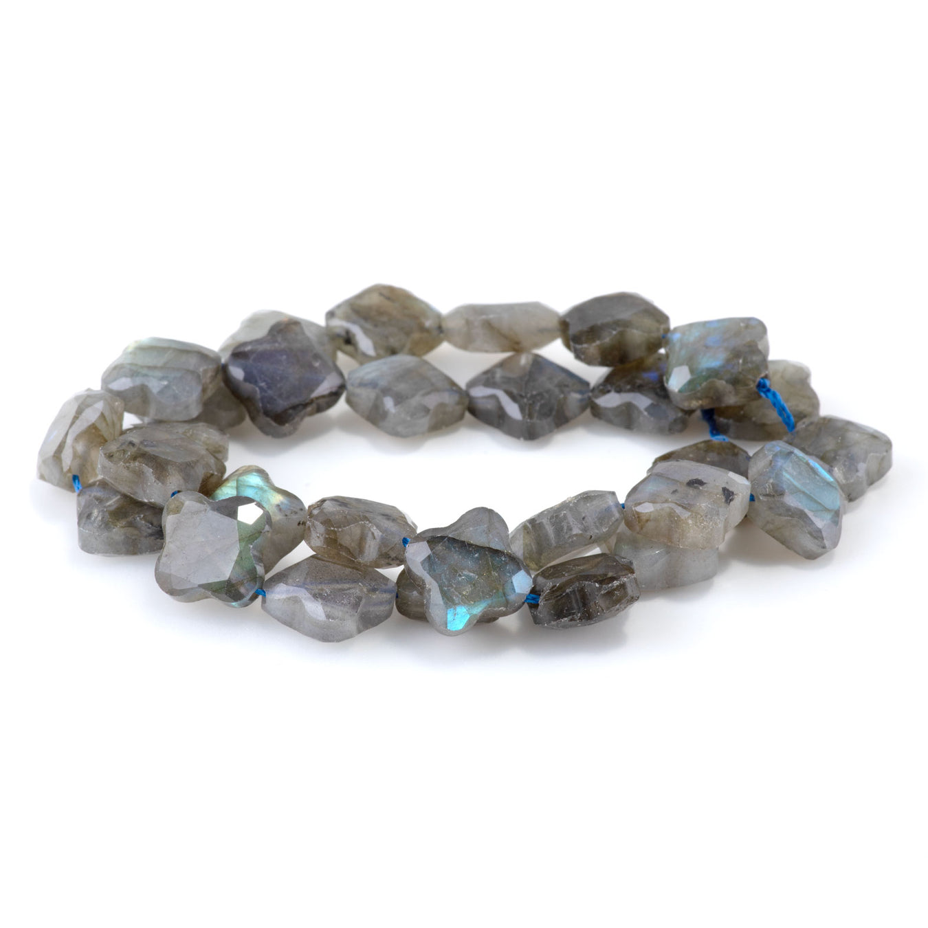 Faceted Clover Gemstone Beads