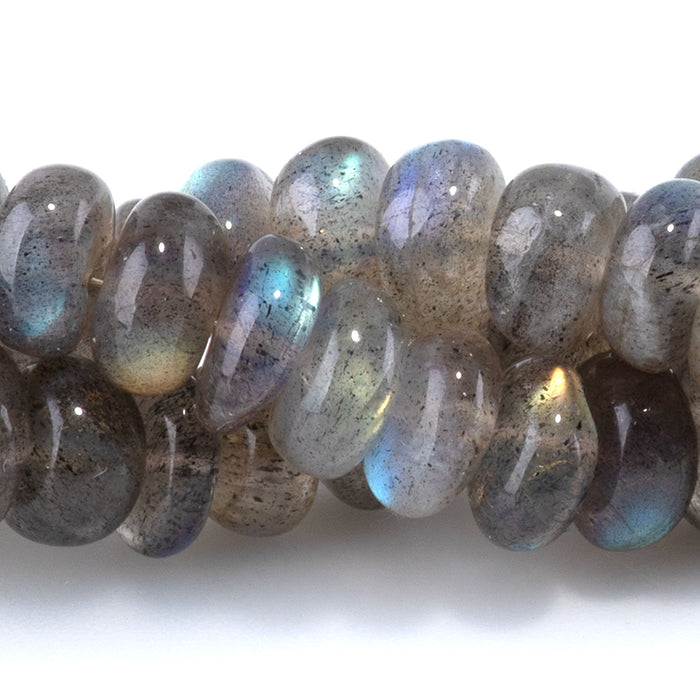 Labradorite 2-7mm Rondelle AA Grade - 10 Inch