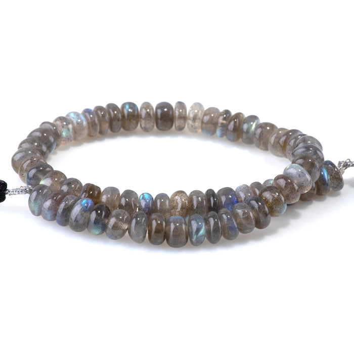 Labradorite 3-8mm Rondelle AA Grade - 10 Inch