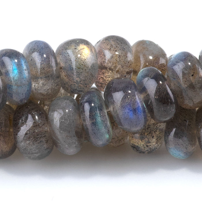 Labradorite 3-8mm Rondelle AA Grade - 10 Inch