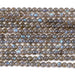This is a Dakota Stones 4mm AAA Labradorite Gemstone strand with AAA grade round beads in 15-16 inch strand.