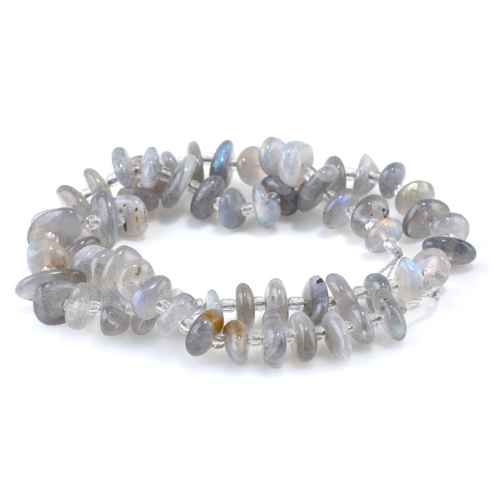 Labradorite 5x8mm Chips - 15-16 Inch
