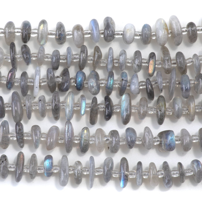 Labradorite 5x8mm Chips - 15-16 Inch