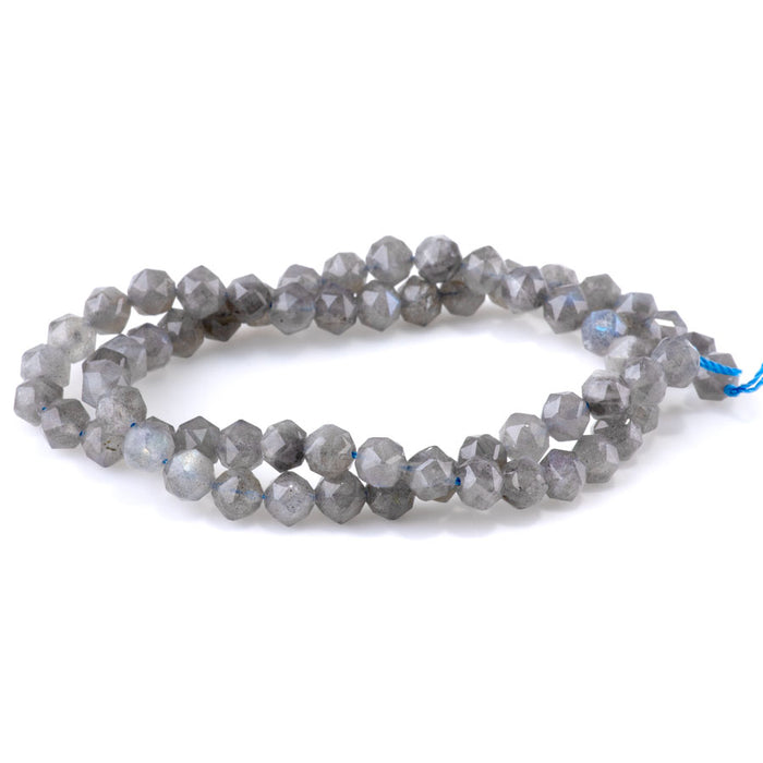 Labradorite 6mm Double Heart Faceted - 15-16 Inch