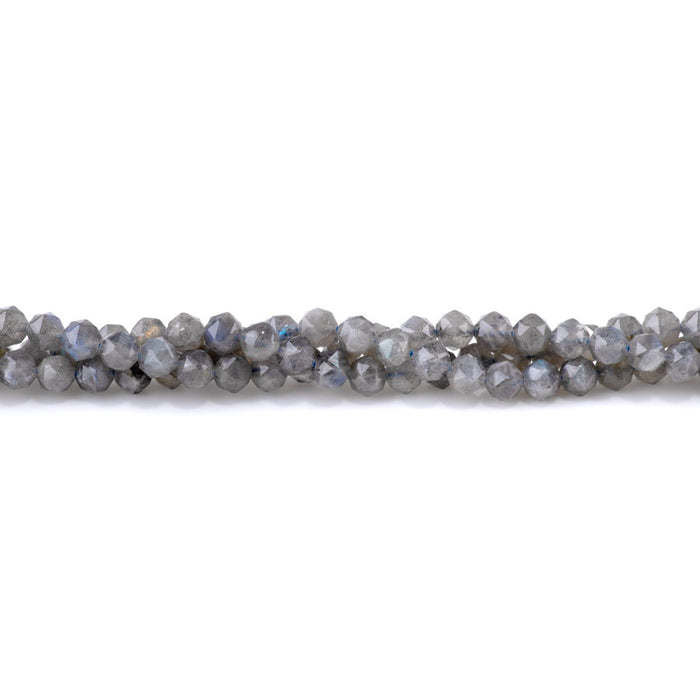 Labradorite 6mm Double Heart Faceted - 15-16 Inch