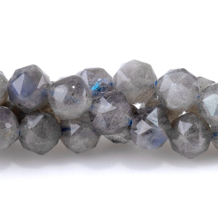 Labradorite 6mm Double Heart Faceted - 15-16 Inch