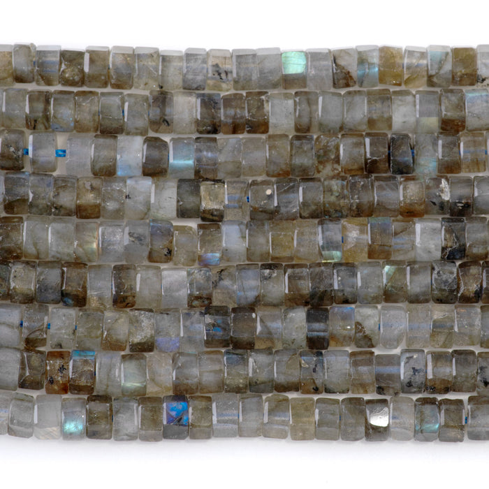 Labradorite 6mm Hexagon - 15-16 Inch