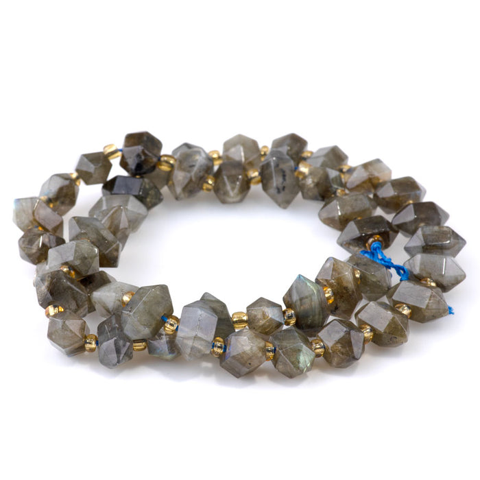 Labradorite 6x11mm Side Drilled Points - 15-16-Inch