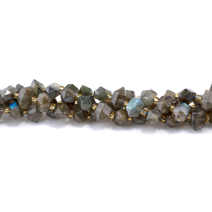 Labradorite 6x11mm Side Drilled Points - 15-16-Inch