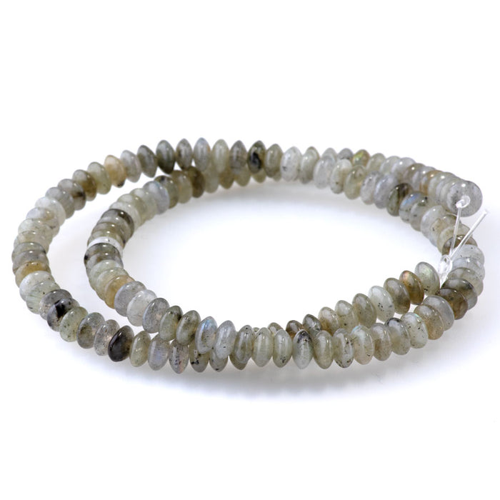 Labradorite 6x3mm Saucer Beads - 15-16 Inch