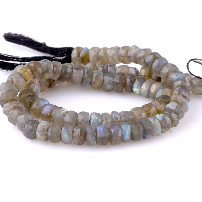 Labradorite 8mm Rondelle Faceted - 15-16 Inch