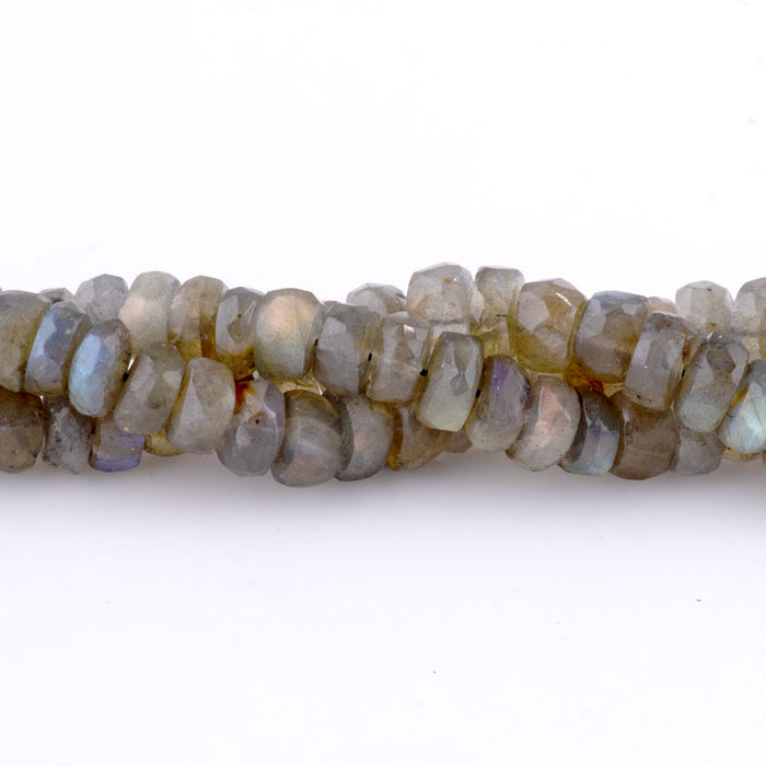 Labradorite 8mm Rondelle Faceted - 15-16 Inch