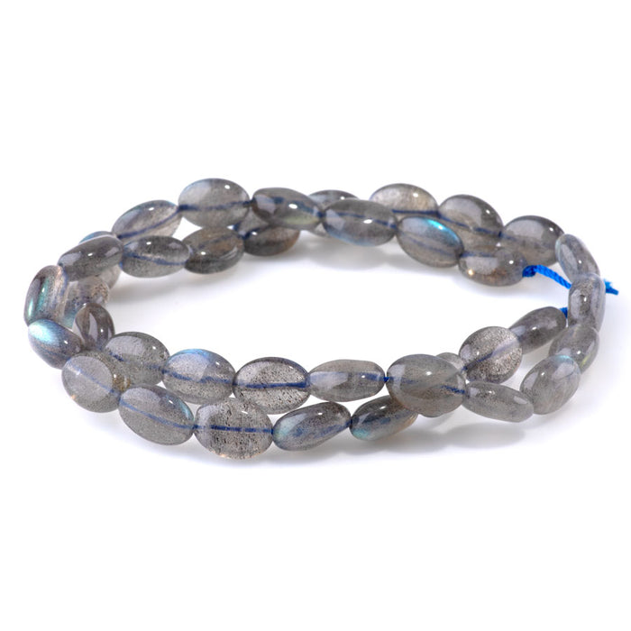 Labradorite 8x10mm Puff Oval AA Grade - 15-16 Inch