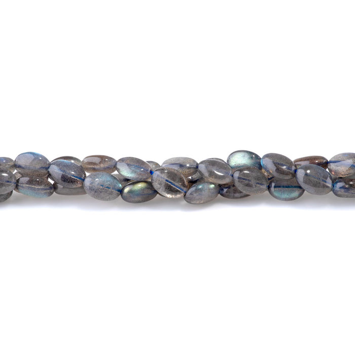 Labradorite 8x10mm Puff Oval AA Grade - 15-16 Inch