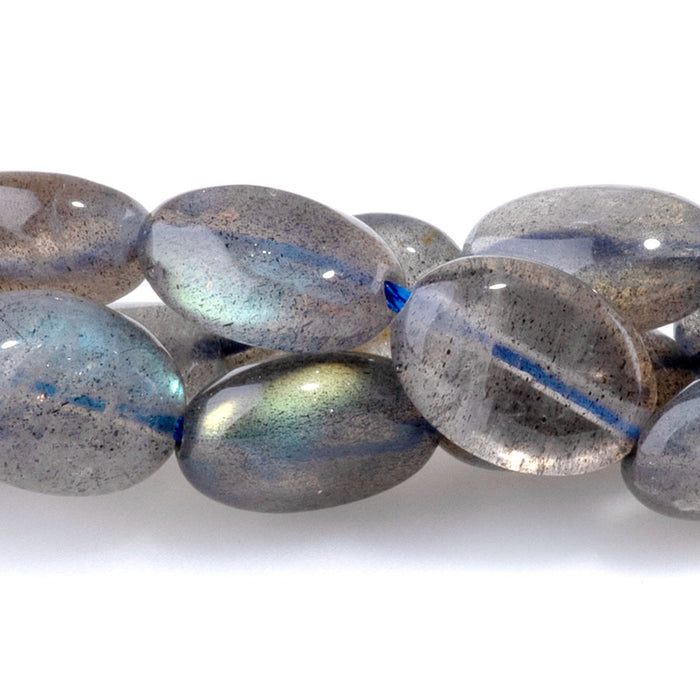 Labradorite 8x10mm Puff Oval AA Grade - 15-16 Inch