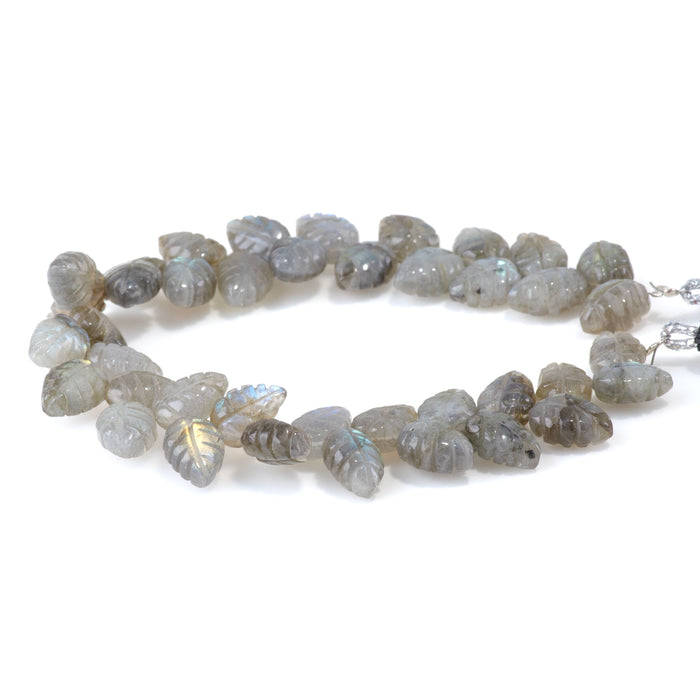Labradorite 8x11mm Leaf - 8 Inch