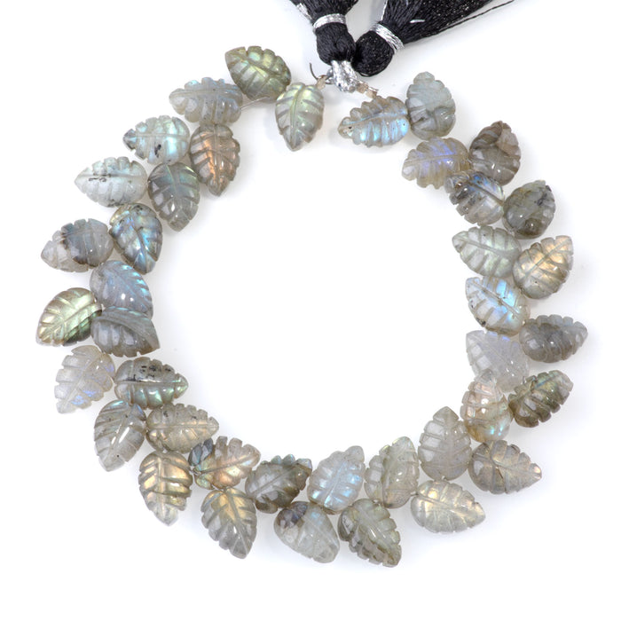 Labradorite 8x11mm Leaf - 8 Inch