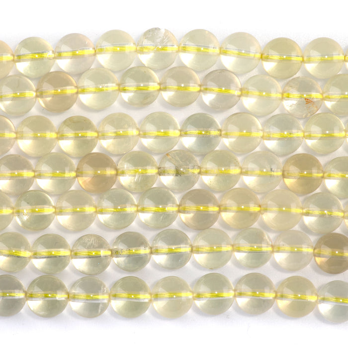 Lemon Quartz 8mm Round - 15-16 Inch
