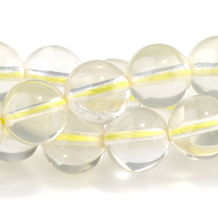 Lemon Quartz 8mm Round - 15-16 Inch