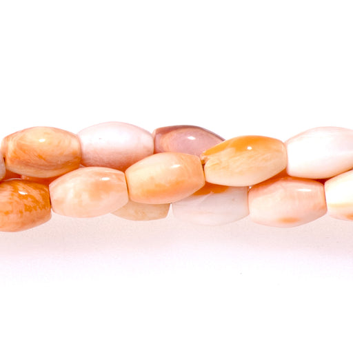 This is a Dakota Stones 4x6mm Lions Paw Rice Gemstone strand of round beads in 15-16 inch strand.