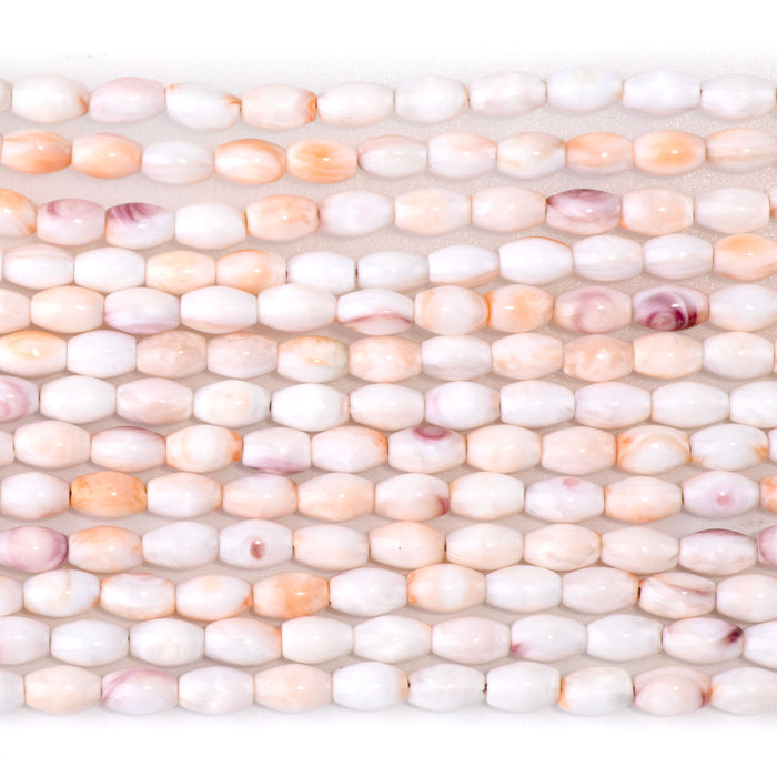 Lions Paw 4x6mm Light Orange Rice - 15-16 Inch