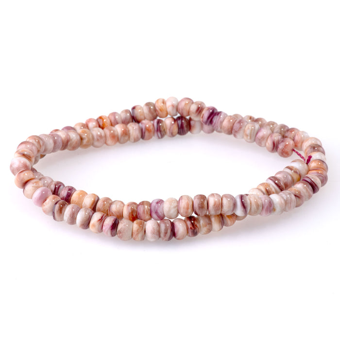 Lions Paw 6mm Light Purple Rondelle - 15-16 Inch