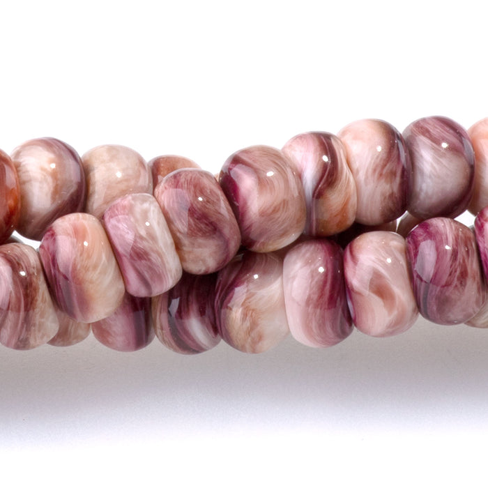 Lions Paw 6mm Purple Rondelle - 15-16 Inch