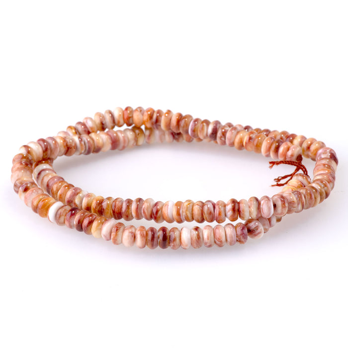 Lions Paw 6mm Purple/Yellow Rondelle - 15-16 Inch