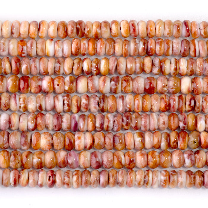 Lions Paw 6mm Purple/Yellow Rondelle - 15-16 Inch