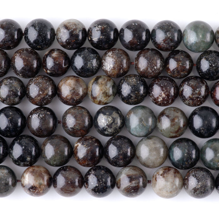 Black Lepidolite 10mm Round - 15-16 Inch