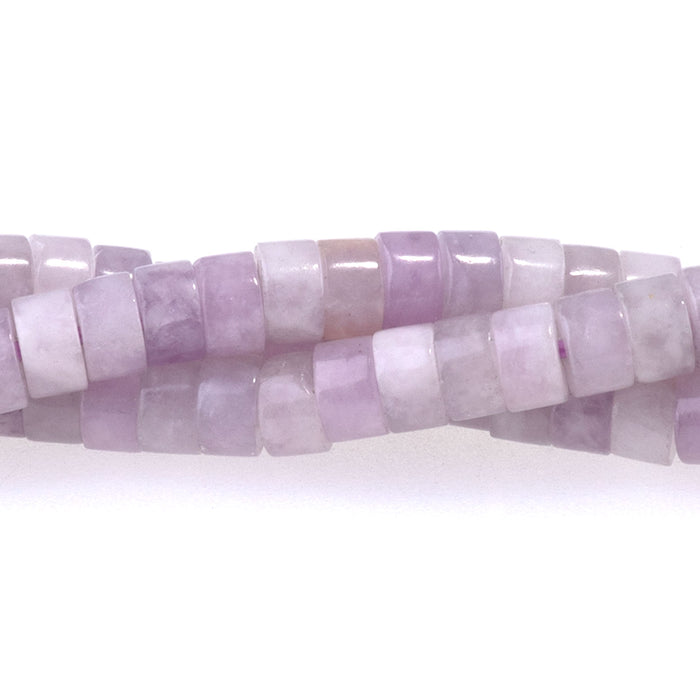 Purple Lepidolite 2x4mm Heishi - 15-16 Inch