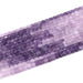 This is a Dakota Stones 3mm Lepidolite Banded Gemstone strand with A grade table-cut cube beads in 15-16 inch strand.
