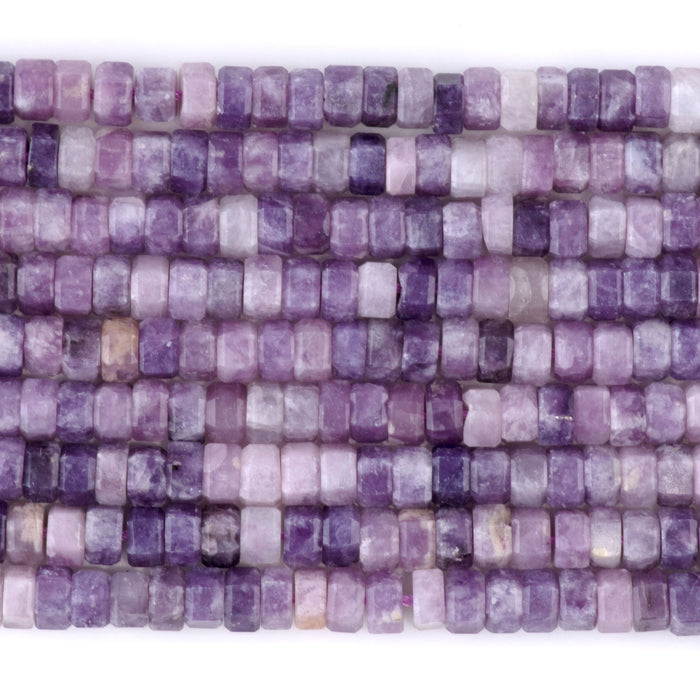 Lepidolite 6mm Hexagon - 15-16 Inch