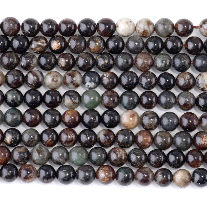 Black Lepidolite 6mm Round - 15-16 Inch