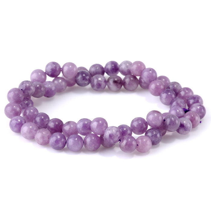 Light Purple Lepidolite 6mm Round 15-16