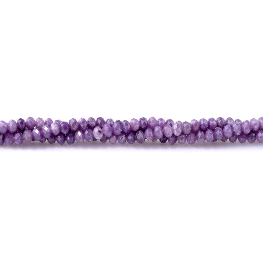 Light Purple Lepidolite 4x6mm Rondelle - 15-16 Inch