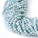 This is a Dakota Stones 3mm Larimar Gemstone strand with A grade faceted cube beads in 15-16 inch strand.