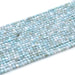This is a Dakota Stones 3mm Larimar Gemstone strand with A grade faceted cube beads in 15-16 inch strand.
