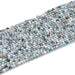 This is a Dakota Stones 3mm Larimar Matrix Gemstone strand with faceted round beads in 15-16 inch strand.