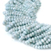 This is a Dakota Stones 3x4mm Larimar Gemstone strand with AA grade faceted rondelle beads in 15-16 inch strand.