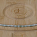 This is a Dakota Stones 3x4mm Larimar Gemstone strand with AA grade faceted rondelle beads in 15-16 inch strand.