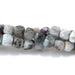 This is a Dakota Stones 4mm Larimar Matrix Gemstone strand with faceted cube beads in 15-16 inch strand.