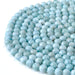 This is a Dakota Stones 8mm Larimar Gemstone strand with AA grade round beads in 15-16 inch strand.