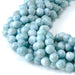 This is a Dakota Stones 8mm Larimar Gemstone strand with AA grade round beads in 15-16 inch strand.