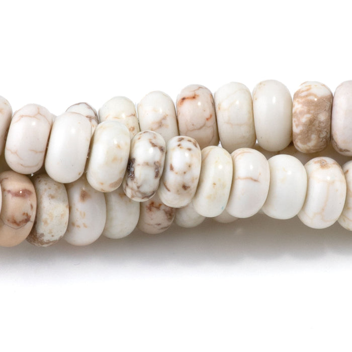 Magnesite 3x6mm Rondelle Bead - 15-16 Inch