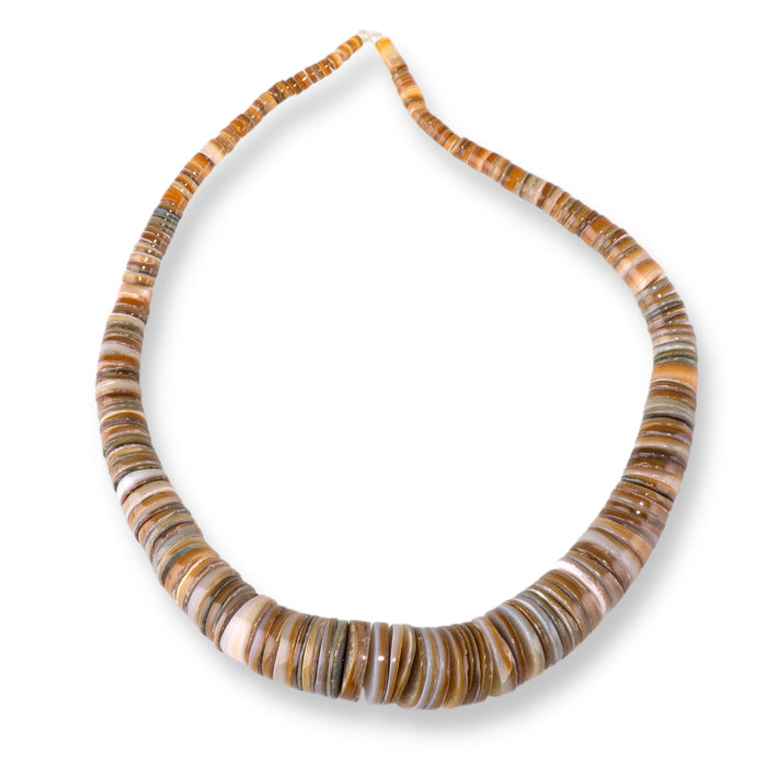 Melo Shell 4-20mm Graduated Heishi - 15-16 Inch