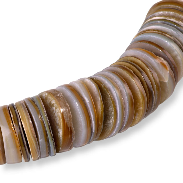 Melo Shell 4-20mm Graduated Heishi - 15-16 Inch