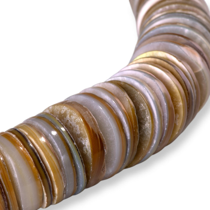 Melo Shell 4-20mm Graduated Heishi - 15-16 Inch