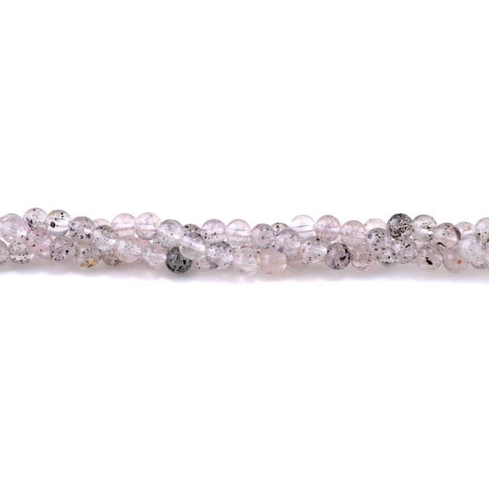 Pink Mica Quartz 6mm Round A Grade - 15-16 Inch