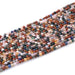 This is a Dakota Stones 4mm Mixed Stone Gemstone strand with faceted round beads in 15-16 inch strand.